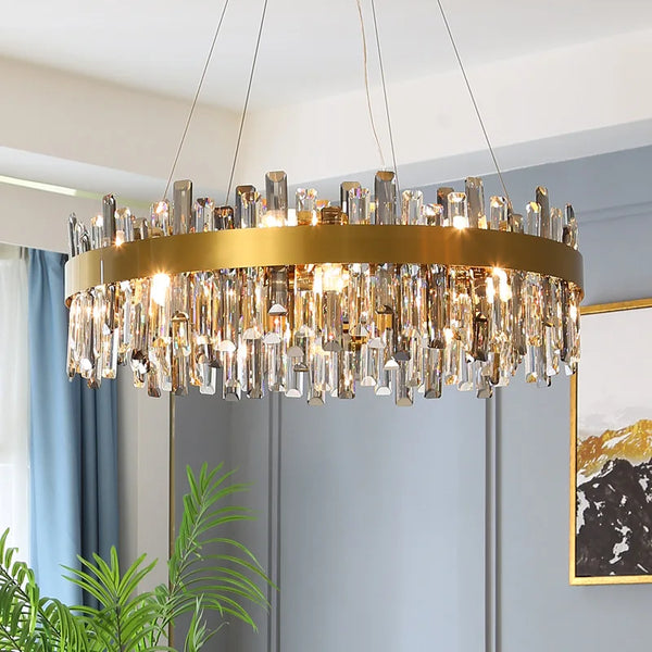 Gold Crystal Chandelier lamp