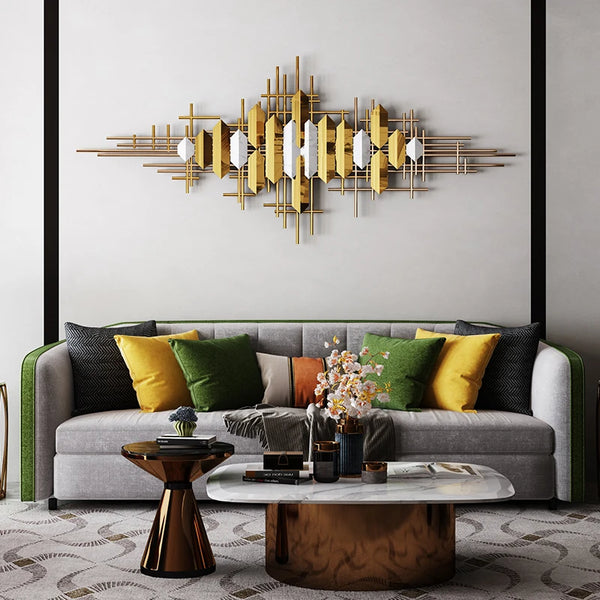 Golden Metal Pendant for Wall Decoration